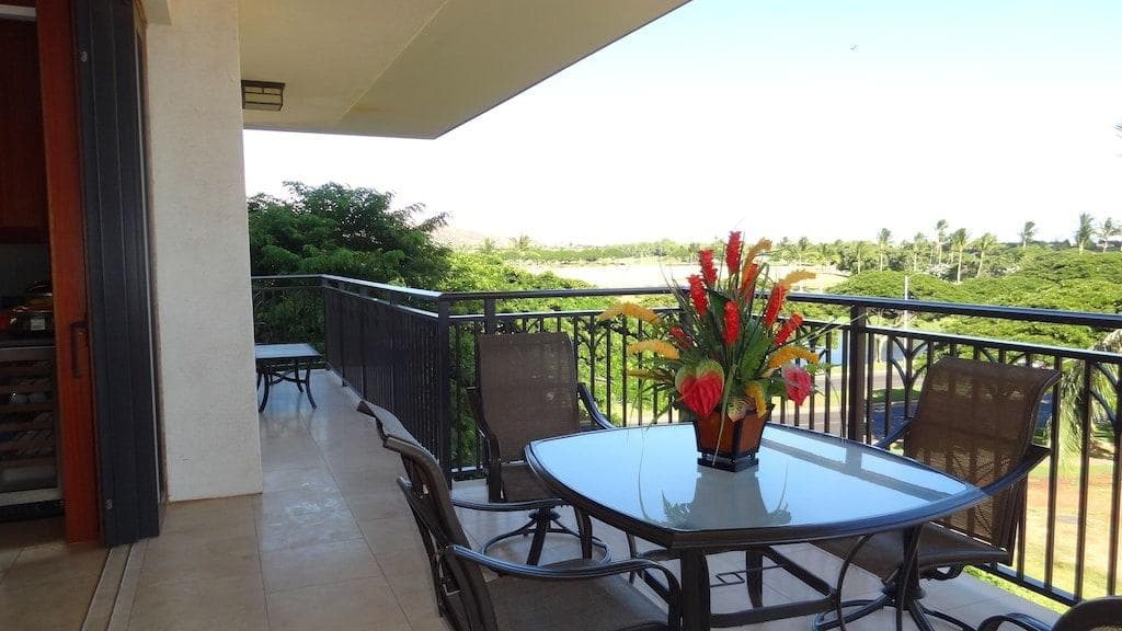 View of the Ko Olina Golf Course from our lanai